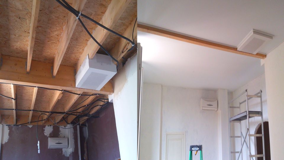 offices, Stretch ceiling membrane