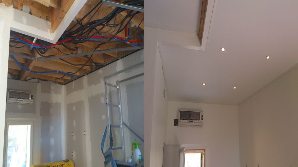 bathrooms, Stretch ceiling for retail
